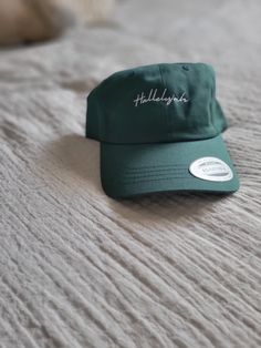 Hallelujah Hat, Christian Hat, Bible, Christian Clothing, Jesus, Hallelujah, Amen, Trendy Christian, Jesus Hat, Christian Apparel, Dad Hat - Etsy Christian Hats Women, Green Adjustable Dad Hat With Curved Brim, Adjustable Green Dad Hat With Curved Brim, Casual Green Mini Hat With Curved Brim, Green Adjustable Curved Bill Hat, Green Curved Bill Hat, Christian Clothing Brand, Christian Hats, Faith Clothing