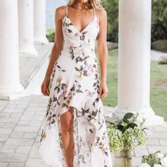 Fashion Sling Sexy Backless Party Sleeveless V-Neck Midi Dress 1-S V Neck Midi Dress, Dresses By Length, Women's Fashion Dresses, Fashion Dresses, Midi Dress, V Neck, Dresses, Clothes