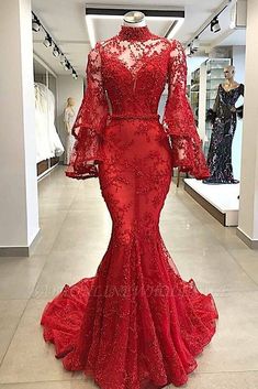 Designer Abendkleider Mit armel | Abiballkleider Lang Rot Online | Babyonlinewholesale Beading Applique, Burgundy Evening Dress, Majlis Perkahwinan, Prom Dress With Train, Cheap Prom Dresses Long, 파티 드레스, Long Sleeve Prom, Red Evening Dress, Long Sleeve Evening Dresses