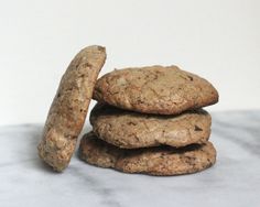 three cookies stacked on top of each other