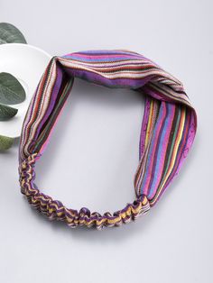 Multicolor Boho Collar  Linen Striped Basic Hair Band Embellished   Women Accessories Boho Patterns, Embroidery Details, Trendy Fashion Women, Hair Band, Fashion Clothes Women, Beaded Necklace, Women Accessories, Embroidery, Band