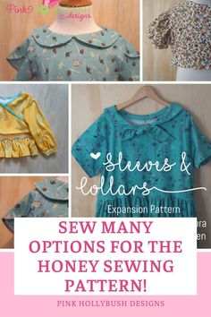 sewing pattern for sew many options for the honey sewing pattern by pink hollybush designs