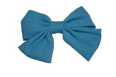 Light Blue Cotton Baby Hair Bow