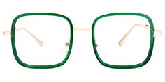 These square frames feature the unisex color palette that is both timeless and appealing. Made from durable materials, with convenient nose pads for extra comfort, this chic pair of eyeglasses will fit wonderfully with a number of outfit choices. Green Eye Glass Frames, Green Glasses Frames, Chunky Glasses, Green Eyeglasses, How To Fix Glasses, Glasses Frames Trendy, Red Eyeglasses, Rainbow Sunglasses, Pink Eyeglasses