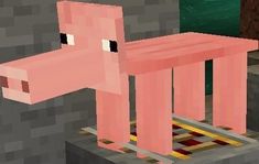 a pink pony standing in front of a blackboard