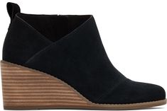 PRICES MAY VARY. Casual wedge bootie Suede and leather upper material Medial gore and heel pull for easy entry High-rebound comfort OrthoLite Eco X40 Hybrid insoles made with 32% eco content (15% waste foam, 5% recycled content and 12% bio-oils) Shaft height approximately 3 inches Black Booties Outfit, Booties Outfit, Casual Wedges, Bio Oil, Wedge Bootie, Ankle Bootie, Black Booties, Ankle Booties, Black Suede