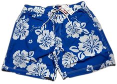 Blue Hawaiian Style Bottoms For Summer, Blue Hawaiian Summer Bottoms, Hawaiian Style Blue Bottoms For Summer, Hawaiian Style Blue Summer Bottoms, Blue Hawaiian Swimwear For Spring, Casual Blue Printed Swimwear, Hawaiian Blue Swimwear For Spring, Spring Hawaiian Blue Swimwear, Swimsuit With Shorts