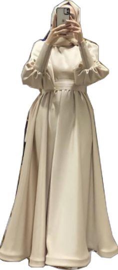 Elegant Solid Abaya For Fall, Elegant Solid Color Abaya For Fall, Formal Maxi-length Abaya For Fall, Chic Long Sleeve Fall Abaya, Elegant Floor-length Fall Abaya, Formal Modest Abaya For Fall, Modest Formal Abaya For Fall, Chic Floor-length Abaya, Elegant Workwear Abaya In Maxi Length