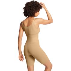 Maidenform Shapewear Wear Your Own Bra Firm-Control Body Shaper 2556 - Women's Fitted Shapewear With Medium Bust Support, Sculpting Shapewear With Built-in Padding, Compression Shapewear With Built-in Bra Sleeveless, Compression Shapewear With Built-in Bra, Compression Sleeveless Shapewear With Built-in Bra, Fitted Seamless Underbust Shapewear, Fitted Underbust Seamless Shapewear, Compressive Shapewear With Built-in Bra, Bra-friendly Fitted Push-up Shapewear