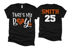 That's My Boy Shirt | Basketball Tshirts | Basketball Mom Shirts Grandson Basketball Shirts, Basketball Mom Outfit, Glitter Basketball, Basketball Shirt Designs, Basketball Hoodies, Basketball Heart, Band Mom Shirts, Basketball Mom Shirts, Cheer Mom Shirts