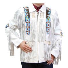 Coolhides Western Leather Jacket Native American Jackets, Mens Western Style, Cowboy Jacket, Leather Coat Jacket, Suede Leather Jacket, Fringe Leather Jacket, Western Jacket, Beaded Jacket, Leather Wear