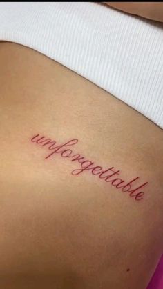 a woman's stomach with the words unprogetatible written on it