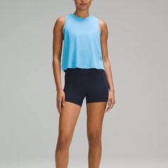 From Burpees To Sprints To Jumping Jacks, This Ultra-Lightweight Top Feels So Barely-There, You Might Forget You're Wearing. Boxlulu015 Versatile Blue Activewear For Spring, Versatile Blue Spring Activewear, Versatile Spring Blue Activewear, Blue Versatile Spring Activewear, Blue Tops For Pilates With 4-way Stretch, Blue Top For Summer Pilates, Casual Blue Activewear For Pilates, Blue Summer Tops For Pilates, Jumping Jacks