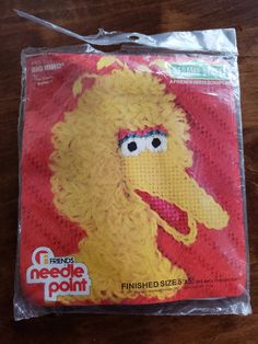 the sesame street character has been made out of rice krispy kreme treats