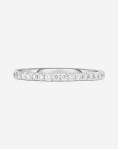 Platinum Diamond details: Color: G-H Clarity: SI Diamond coverage: half 1.3 mm: 21 round, natural diamonds Total carat weight: approximately 0.15 Band width: 1.3 mm Band thickness: 1.4 mm 1.6 mm: 18 round, natural diamonds Total carat weight: approximately 0.25 Band width: 1.6 mm Band thickness: 1.4 mm 1.9 mm: 17 round, natural diamonds Total carat weight: approximately 0.34 Band width: 1.9 mm Band thickness: 1.5 mm 2.5 mm: 15 round, natural diamonds Total carat weight: approximately 0.75 Band w Pave Diamond Ring, Pave Diamonds, Natural Diamonds, Gold Diamond, Solid Gold, Diamond Ring, Platinum, Yellow Gold, Band