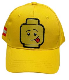 Yellow Novelty Cap Style Hat, Lego Backpack, Lego Sunglasses, Fun Yellow Adjustable Baseball Cap, Playful Yellow Hat One Size, Playful Yellow Cap, Playful Yellow Baseball Cap, Playful Yellow Snapback Hat, Yellow Novelty Cap