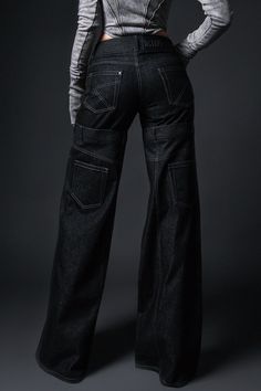 Jeans For Tall Women, Tall Women, Contrast Stitch, Cyberpunk, Fashion Inspiration, Style Inspiration, My Style, Fabric, Closet