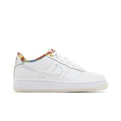 Grade School Nike Air Force 1 LV8 White/White-White Size: 6.  Gender: unisex.  Age Group: kids. Grade School, Kids Nike, Nike Air Force 1, White White, Air Force 1, Nike Air Force, Big Kids, Air Force, Nike Shoes