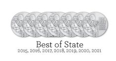 the best of state award is shown in this image