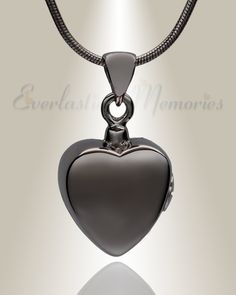 Black Simple Heart cremation jewelry and Heart memorial lockets Black Stainless Steel Necklace For Memorial, Black Engraved Jewelry For Keepsake, Black Engraved Necklaces For Anniversary, Engraved Black Necklaces For Anniversary, Black Stainless Steel Jewelry For Memorial, Elegant Black Keepsake Jewelry, Black Engraved Jewelry For Memorial, Engraved Black Jewelry For Memorial, Black Stainless Steel Necklace For Anniversary