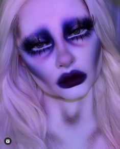 Starfall Ball, Spectra Vondergeist, Monster Makeup, Creepy Makeup, Funky Makeup, Face Art Makeup, Face Paint Makeup, Drag Makeup, Halloween Makeup Inspiration