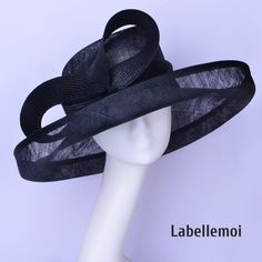 Large up turned brim sinamay hat with big bow Brim width:14cm+4cm(the up turned part is 4cm) Head size: 57cm also with elastic to adjust it to be smaller Ideal for wedding/party/races/church It is handmade product and every hat is well inspected before shipment,no return accepted.But please do contact us if you have any problems on your order.Thanks for your supports. Mother Of The Bride Gifts, Sinamay Hats, Church Hat, Elegant Hats, Wedding Hat, Kentucky Derby Hats, Dress Hat, Derby Hat, Church Hats