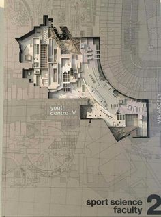 an architectural plan for the youth centre v in sport science faculty 2 is shown here