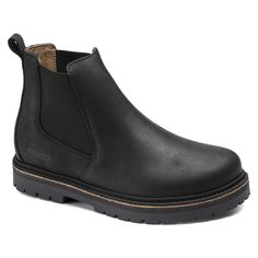 Stalon Nubuck Leather Black | shop online at BIRKENSTOCK Birkenstock Boots, Black Birkenstock, Birkenstock Style, Chelsea Boot Women, Botas Chelsea, Calf Muscles, Chelsea Boots Men, Black Leather Ankle Boots, Birkenstock Shoes