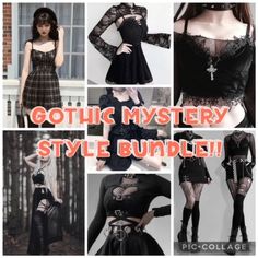 "Welcome to this clothing mystery bundle! I'm so happy to see you here! Please read the information down below carefully. INFORMATION: This product is a mystery bundle where I will send clothes to your adres. Depending on the size you choose, I will make a mystery bundle. In order to make this mystery bundle, I will go out to shop for you. In my own city or online. This is the reason why it can take me 1-3 weeks before I even ship off the box. Luckily after that, shipping won't take long. You're Aesthetic Mystery, Gothic Mystery, Throwing Clothes, Goth Outfit Ideas, Masc Outfits, Skort Dress, Style Bundle, Professional Stylist, Other Outfits