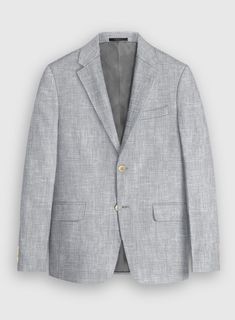 Maintain a distinct professional appearance by adding an extra bit of flair with our Italian Zod Light Gray Linen jacket. Crafted from linen, this jacket will keep you cool, sharp and stylish in summer. Combine it with a matching waistcoat and trousers a crisp white and brown derby shoes. 
  Look Includes   Italian Zod Light Gray Linen Fabric  Two Button Jacket Style  Notch Lapel   Corozo   Beige  Buttons  Single Vent  Three Cuff Buttons   You can change the look during customization if required. 
 
 Lining: Viscose; Dry Clean. Single Breasted Linen Tweed Jacket For Business, Classic Linen Blazer For Office, Linen Single Breasted Tweed Jacket For Business, Single-breasted Linen Tweed Jacket For Business, Classic Linen Office Blazer, Semi-formal Spring Tweed Jacket With Pockets, Spring Semi-formal Tweed Jacket With Pockets, Spring Tweed Jacket With Suit Collar And Pockets, Linen Sport Coat With Welt Pockets For Tailoring