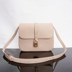 9 X 6 X 3 inches (22 X 16 X 7 cm)
Cow leather
Sheepskin lining
Crossbody and shoulder carry
Flap with decorative lock and snap fastening
2 main compartments
Adjustable and removable leather shoulder strap drops 20 inches (50 cm) Beige Rectangular Bag With Lock, Rectangular Beige Bag With Lock, Luxury Travel Flap Bag With Hasp Closure, Timeless Satchel Shoulder Bag With Hasp Closure, Timeless Satchel With Hasp Closure, Timeless Satchel With Hasp Closure As Shoulder Bag, Beige Travel Bag With Lock, Timeless Formal Shoulder Bag With Lock, Formal Rectangular Shoulder Bag With Lock