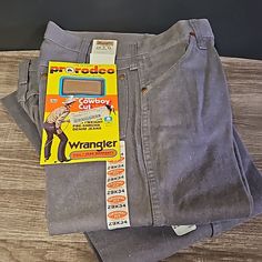 Wrangler Jeans. Style 13mwzcg. Original Fit. Cowboy Cut. 100% Heavyweight Cotton Pre-Shrunk Denim. Western Cotton Jeans With Pockets, Cotton Jeans With Pockets For Rodeo, Cotton Bottoms With Pockets For Rodeo, Cotton Jeans For Rodeo, Western Style Cotton Jeans For Rodeo, Vintage Cotton Jeans For Rodeo, Retro Cotton Jeans For Rodeo, Vintage Cotton Bottoms For Rodeo, Ferrari Jacket