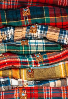 The most all-American, leaf falling, fire crackling, acorn popping, apple picking, pumpkin spicing, turkey roasting, eggnog nogging, coziest cabin, road trip tripping flannel of all. Prepare to hibernate. The Woodstock Country Store Flannel Shirt- Men's is a pre-order item and ships on or around 12/23. Product Details: Heavyweight 100% Cotton Flannel Cozy Cabin embroidered logo Single Breast Pocket Machine Wash Cold, Air Dry True to size--tailored fit. Size up for an oversize fit. Imported Vintage Fall Outdoor Tops, Vintage Fall Tops For Outdoor, Vintage Tops For Fall Outdoor, Turkey Roasting, Kiel James Patrick, Monogram Outfit, Sunglasses Strap, Slap Bracelets, Summer Sweaters