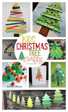 christmas tree crafts for kids to make