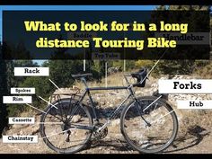 an image of what to look for in a long distance touring bike