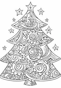 Skill-Enhancing Christmas Tree Coloring Page - Kids' Growth Christmas Mandala Art, Making Christmas Tree, Christmas Tree Coloring, Printable Christmas Tree, Tree Coloring, Christmas Mandala, Christmas Coloring Sheets, Christmas Tree Coloring Page, How To Make Christmas Tree