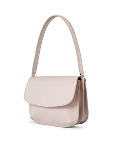 A.P.C.'s well-loved collection of leather goods is just as impeccably crafted as their ready-to-wear. Their Sara shoulder bag features a sleek and sculpted design in a vegetable-tanned neutral hue, ideal for styling seamlessly with your wardrobe. Wear it with your favorite weekday outfits to carry your essentials in style. Beige Leather Baguette Bag For Formal Occasions, Elegant Beige Leather Baguette Bag, Elegant Daily Use Baguette Bag With Smooth Grain, Timeless Rectangular Shoulder Bag With Smooth Grain, Timeless Structured Leather Shoulder Bag, Elegant Beige Shoulder Bag With Smooth Grain, Classic Beige Baguette Bag For Formal Occasions, Timeless Rectangular Smooth Grain Shoulder Bag, Timeless Beige Shoulder Bag With Leather Lining