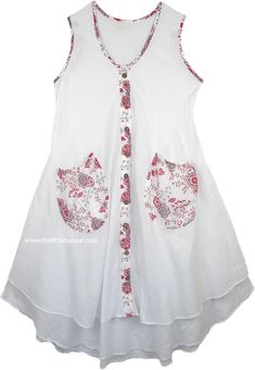 A summer cotton flared dress with pockets in a beautiful white color, this sundress is so comfortable that you will love to wear it all day long.  It has two layers and the inner layer is a light tone of the upper layer. #tlb #Sleeveless #Patchwork #JuniorPetite #Misses #Peasant #vacationclothing #beachwrap #cottonsummerdress #lightsummershortdress White Casual Sleeveless Dress For Daywear, Casual White Sleeveless Dress For Daywear, Cotton Sleeveless Summer Dress With Pockets, Sleeveless Cotton Sundress With Pockets, White Cotton Sleeveless Beach Dress, Cotton Sleeveless Beach Dress With Pockets, White Summer Dresses With Pockets, Cotton Sundress With Pockets For Vacation, Cotton Sleeveless Sundress With Pockets