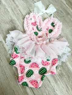 Baby romper great for cake smash sessions! Awesome birthday photo prop.  One in a melon!  Handmade  All sales final Halter top Stretchy  Pink,ivory, white and green Summer First Birthday Bubble Romper With Ruffles, Pink Bubble Romper For Summer Birthday, Summer Bubble Romper With Ruffles For First Birthday, Ruffled Bubble Romper For First Birthday In Summer, Summer Ruffled Bubble Romper For First Birthday, Green Summer Bodysuit For Playtime, Cute Bubble Romper For First Birthday In Summer, Summer Party Bubble Romper With Ruffles, Playful Pink Bubble Romper For Cake Smash