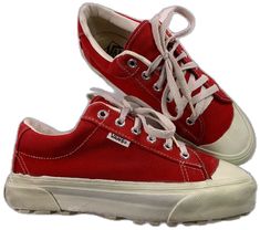 How To Make Shoes, Vans Sneakers, Lug Sole, Skateboarding, Skateboard, Sneakers, Wall, Red