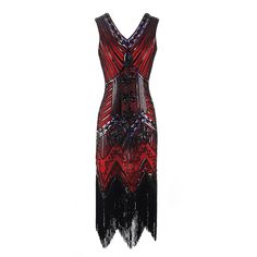 This Dress is fashionable for every occasion. the dress is made-to-order by professional tailors. You can choose from 50 colors, Regular sizes 2 to 16 and plus sizes 14w to 26W. Custom size is also available. Elegant Sleeveless Flapper Dress With Fringe, Sleeveless Beaded Fringe Flapper Dress, Sleeveless Gatsby Dress With Beaded Fringe, Elegant Red Dress With Fringe, Elegant Red Fringe Dresses, Sleeveless Red Dress With Fringe, Red Sleeveless Flapper Dress For Summer, Red Fitted Dress With Tassels, Fitted Red Dress With Tassels