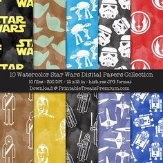 the star wars digital paper collection