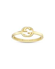 Gucci 18K Yellow Gold Interlocked G Polished Ring Gucci Designer Rings In 14k Gold, Gucci 14k Gold Designer Rings, Designer Gucci 14k Gold Rings, Luxury 14k Gold-tone Rings, Gucci Gold Wedding Ring, Gucci Gold Rings For Wedding, Gucci Gold 14k Gold Rings, Gucci Tarnish Resistant Gold Jewelry, Gucci 14k Gold Rings