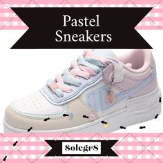 🌸👟 Our new pastel sneaker collection is here to add a pop of color to your wardrobe. From soft lavender to minty freshness, find your perfect shade and make every step a fashion statement. #PastelPower #SneakerStyle Trendy Spring Skate Shoes With Laces, Trendy Chunky Sneakers For Streetwear, Trendy Summer High-top Sneakers With Round Toe, Trendy Low-top Canvas Shoes, Trendy High-top Sneakers With Round Toe For Summer, Pink Chunky Sneakers For Streetwear, Trendy Pink Platform Sneakers, Trendy Low-top Summer Skate Shoes, Trendy Low-top Skate Shoes For Summer