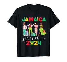 PRICES MAY VARY. Jamaica Girls Trip 2024 Birthday Family Friends Summer shirt present for women. Cute girls weekend holiday vacation perfect for girls crew, girls squad, team, great to wear on holiday vacation trip with your sister, besties, friends road trip activities Makes a wonderful souvenir, birthday present. If you are going on a Jamaica vacation, grab this great trendy design today and make memories with your family. Perfect for local events, attractions, road trip, reunions or summer, s Jamaica Girls Trip, Jamaica Girls, Souvenir Birthday, Girls Squad, Trip Activities, Road Trip Activities, Jamaica Vacation, Presents For Women, Girls Weekend