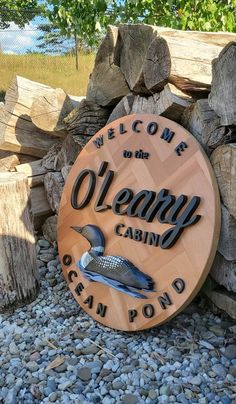 a wooden sign that reads welcome to the oceany casino and ocean point on it