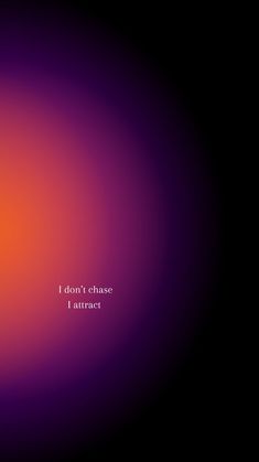 an orange and purple background with the words i don't choose