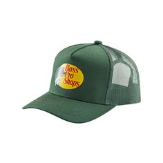 Your young outdoor enthusiast will love our Bass Pro Shops Logo Mesh Cap for Kids. A bold logo on the front and breathable mesh back make it an instant favorite. Imported. BPS logo on front Twill front with mesh back Adjustable closure Pro Bass Hat, Green Snapback Hat With Logo Patch For Outdoor, Outdoor Snapback Trucker Hat With Custom Logo, Green Trucker Baseball Cap For Sports, Sports Trucker Hat With Logo Patch, Custom Logo Trucker Hat For Outdoor, Green Mesh Trucker Hat Baseball Cap, Green Mesh Trucker Snapback Hat, Green Snapback Hat With Letter Print For Outdoor