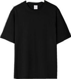 Oversized Plain Short Sleeve T-shirt, Black Solid Color T-shirt For Streetwear, Basic Black Solid Color Top, Black T-shirt For Summer, Black Solid Color T-shirt For Summer, Oversized Black Plain Top, Black Plain T-shirt For Streetwear, Black Solid Color Cotton Top, Black Cotton Tops