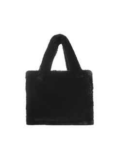 Crafted from panels of plush faux fur, the JADE Tote Bag features a structured silhouette and delightfully soft handles. Its spacious size is designed to hold everyday essentials. Big Purse, Hobo Tote Bag, Chic Bags, Hobo Handbags, Glasses Case, Black Tote Bag, Fur Trim, Everyday Essentials Products, Faux Fur